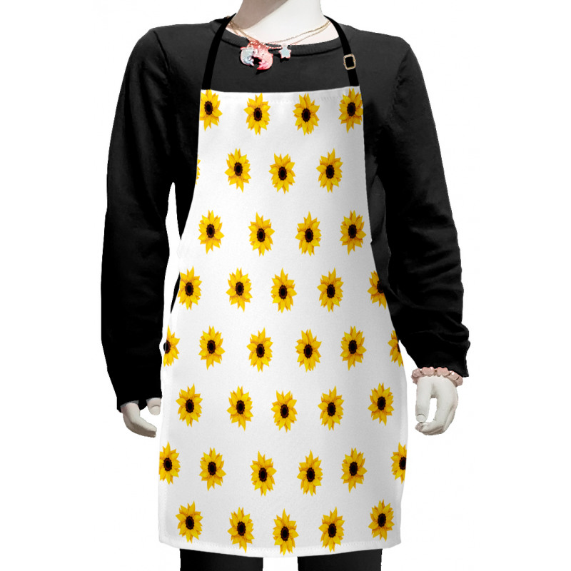 Sunflower Pattern Nature Kids Apron