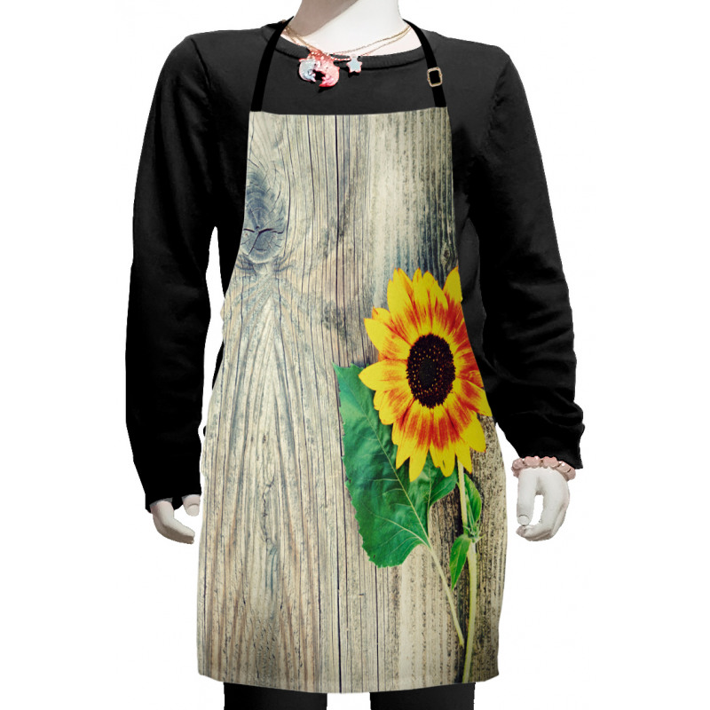 Wood Board Bouquet Kids Apron