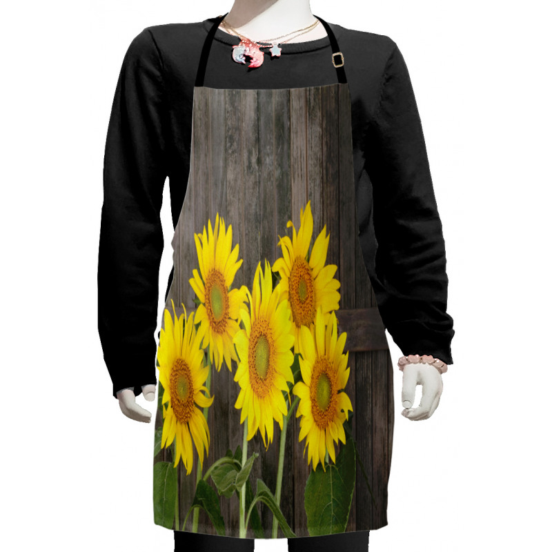 Helianthus Sunflowers Kids Apron