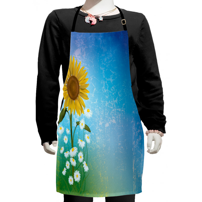 Sunflowers Chamomiles Kids Apron