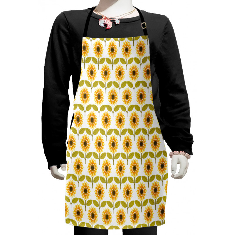 Sunflowers Retro Country Kids Apron