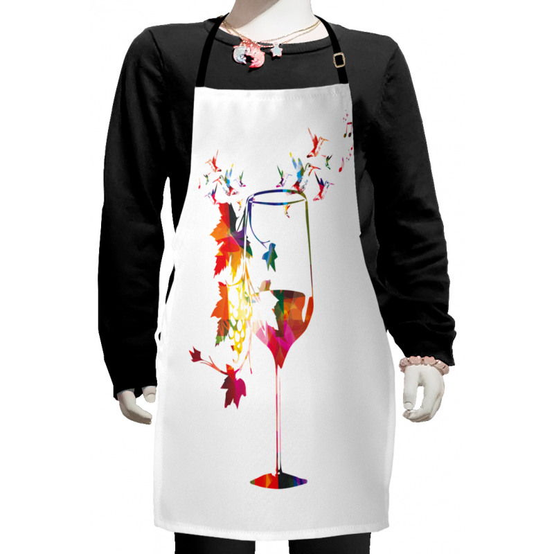 Glass Bird Vines Kids Apron