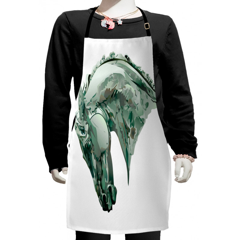 Green Stain Horse Head Kids Apron