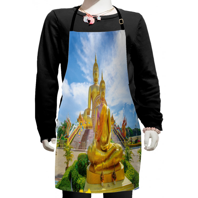 Mediate Statue Building Kids Apron