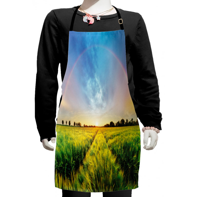 Wheat Field Nature Kids Apron