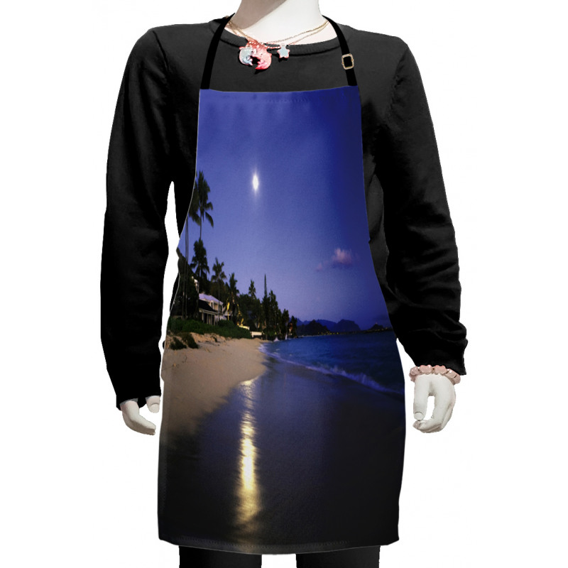 Moonlight Hawaii Sea Kids Apron