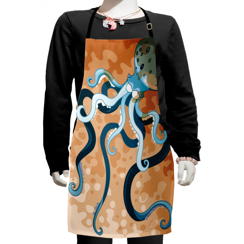 Oceanic Animal Cartoon Kids Apron