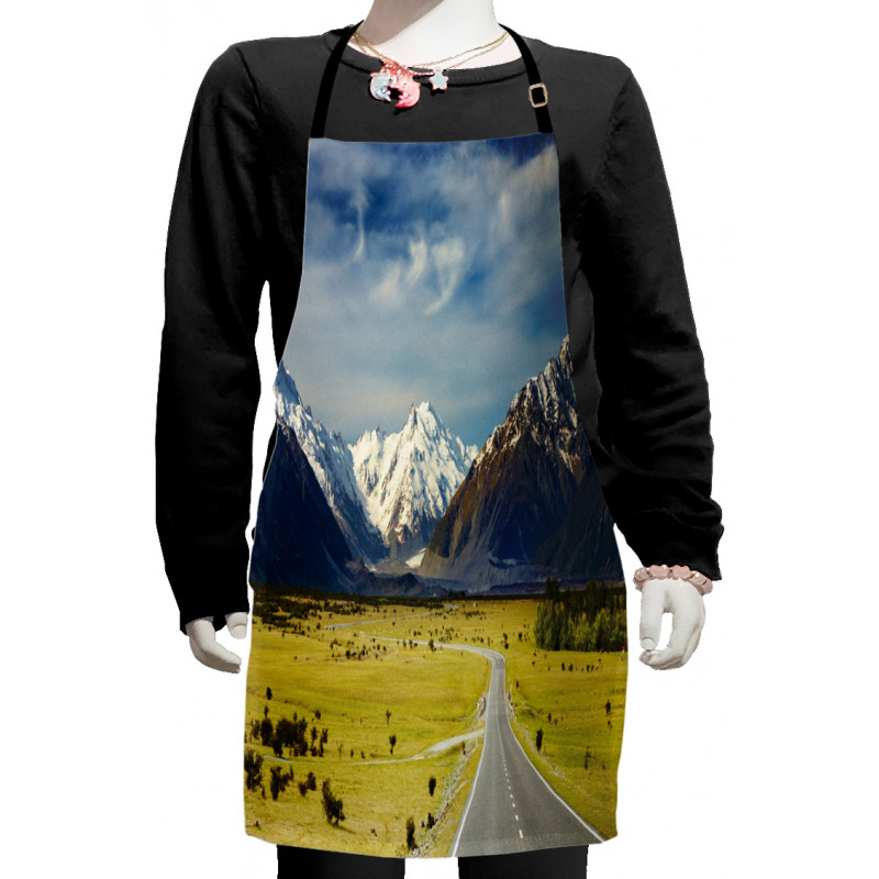 Snowy Mountains Alps Kids Apron