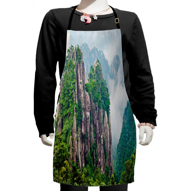 China Landscape Nature Kids Apron