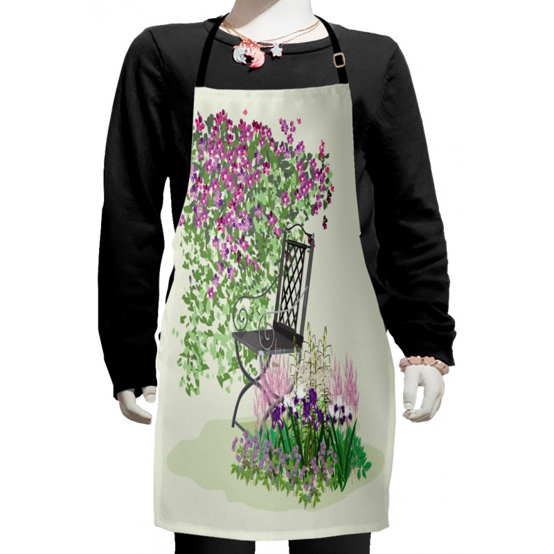 Flowers Blooming Garden Kids Apron