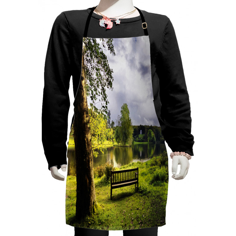 Stourhead Cloudy Scene Kids Apron