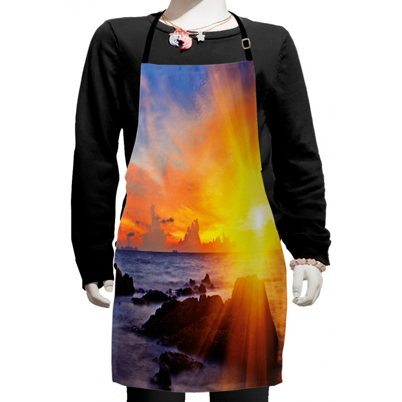 Colorful Sunset Sky Kids Apron