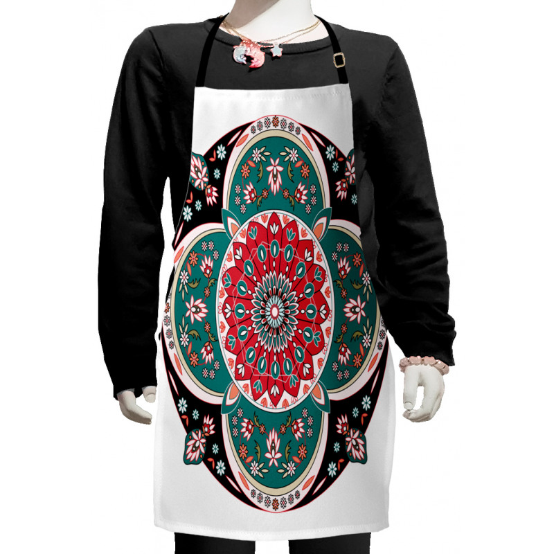 Floral Ethnic Kids Apron