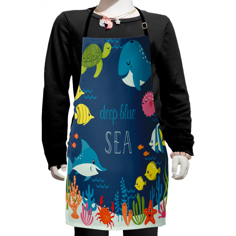 Algaes Coral Reefs Kids Apron