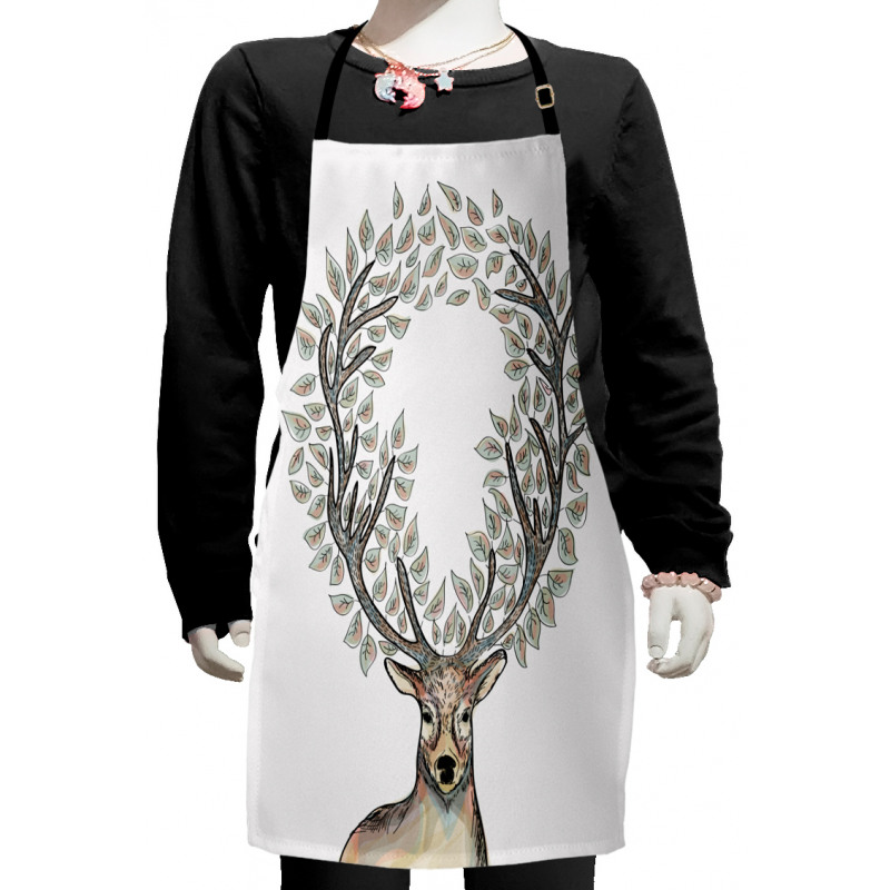 Myth Animal Reindeer Kids Apron