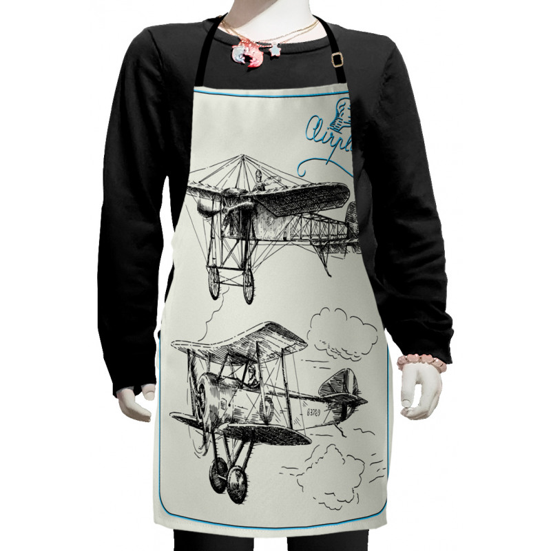 Aircraft Jets in Sky Kids Apron