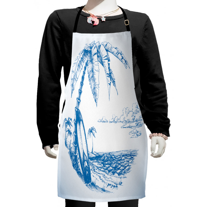 Surf Hawaiian Beach Kids Apron