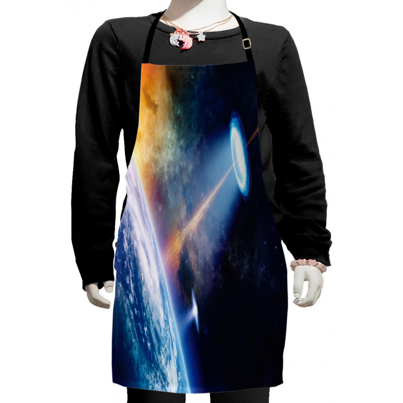 UFO on Earth Sci-Fi Kids Apron