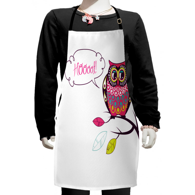 Ornate Animal on Branch Kids Apron