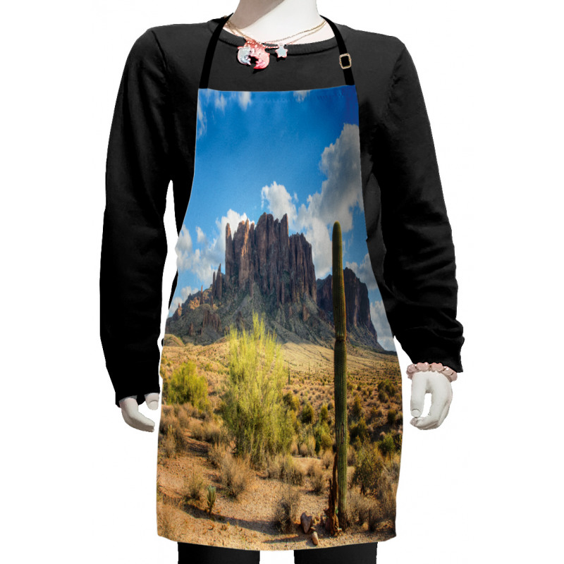 Canyon Cloudy Cliff Kids Apron