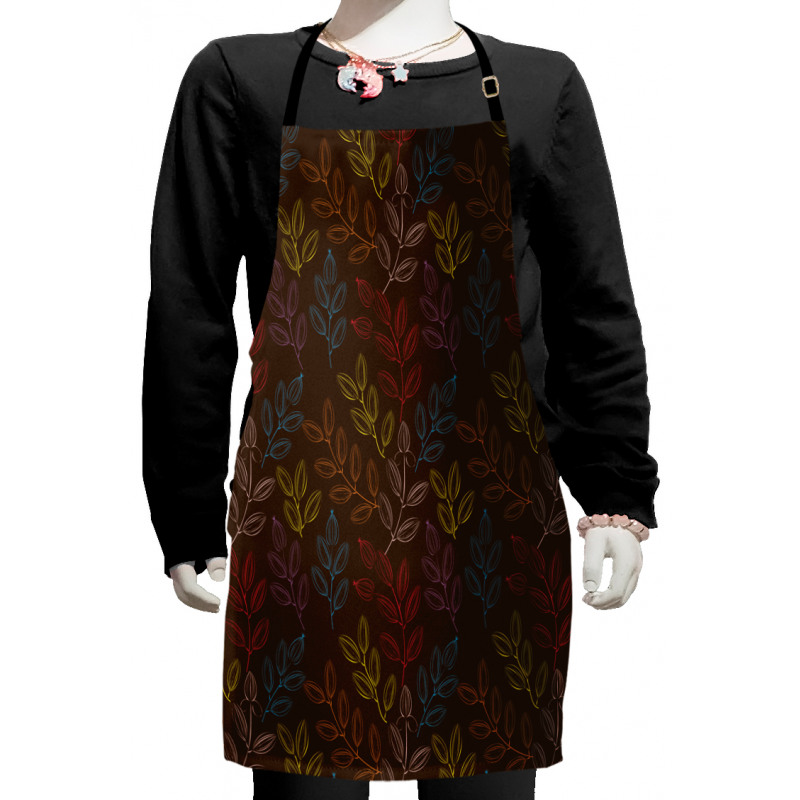 Colorful Branches with Buds Kids Apron