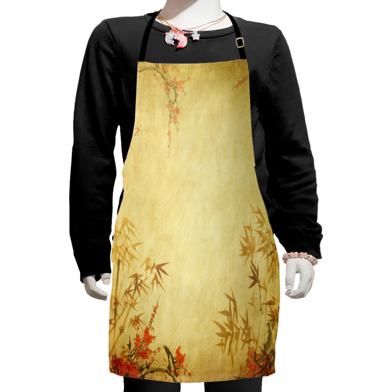 Bamboo Stems and Blooms Kids Apron