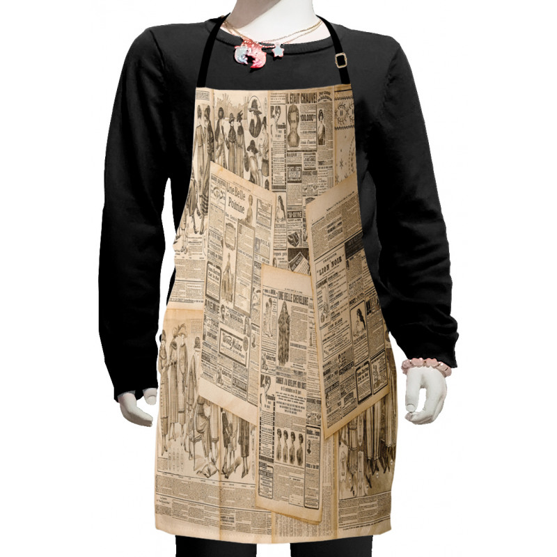 Fashion Magazine Woman Kids Apron