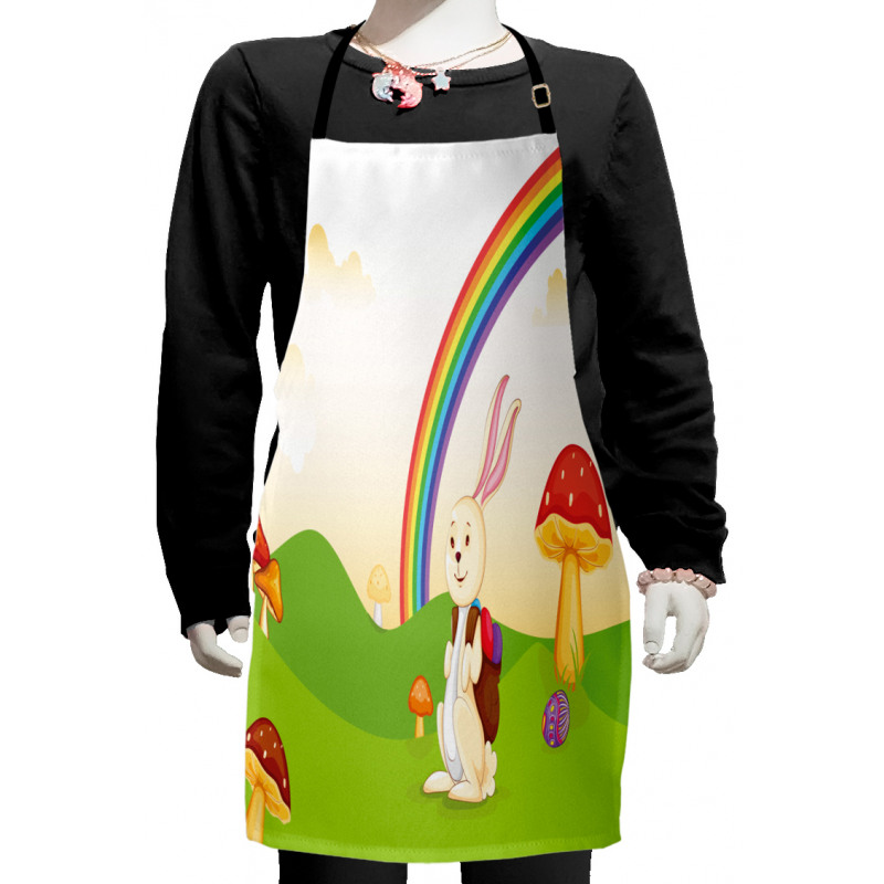 Bunny Easter Egg Kids Kids Apron