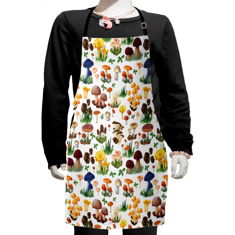 Mushrooms Wild Organic Kids Apron