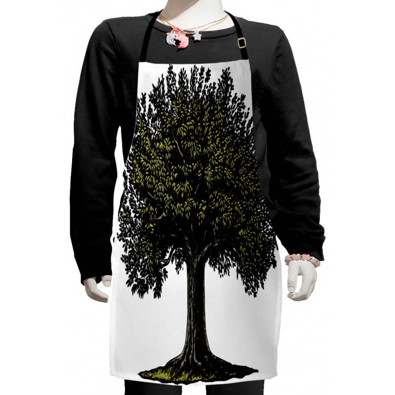 Digital Fruit Tree Kids Apron