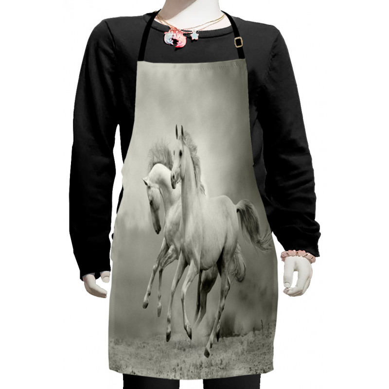 Horse Freedom Theme Kids Apron