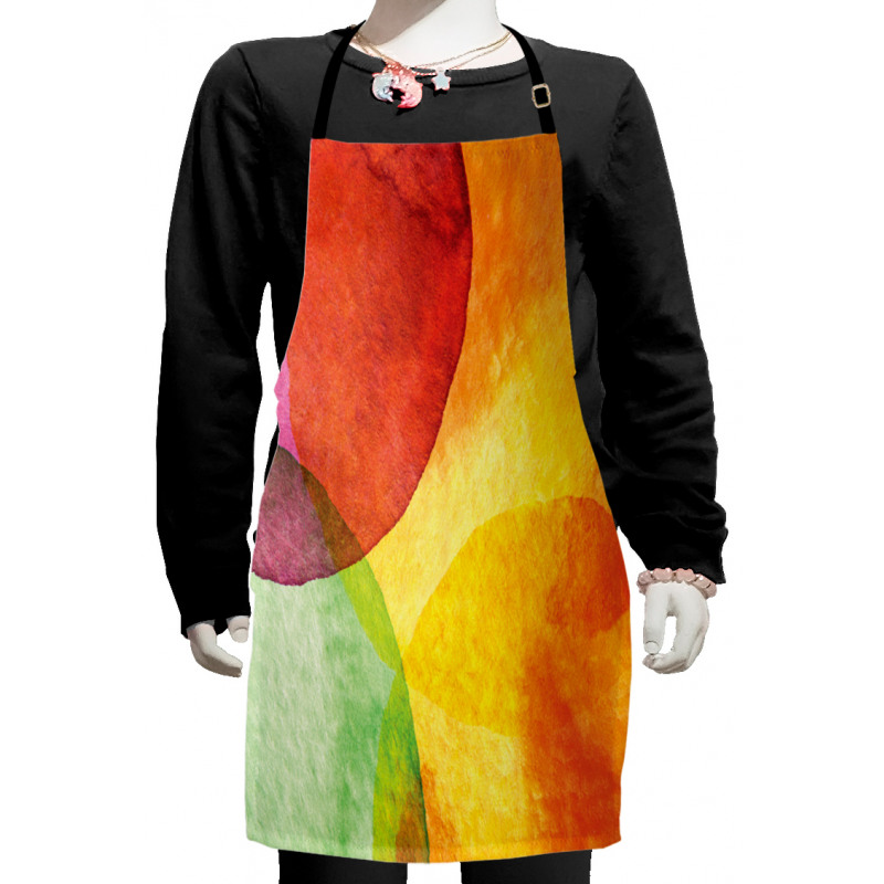 Watercolor Modern Art Kids Apron