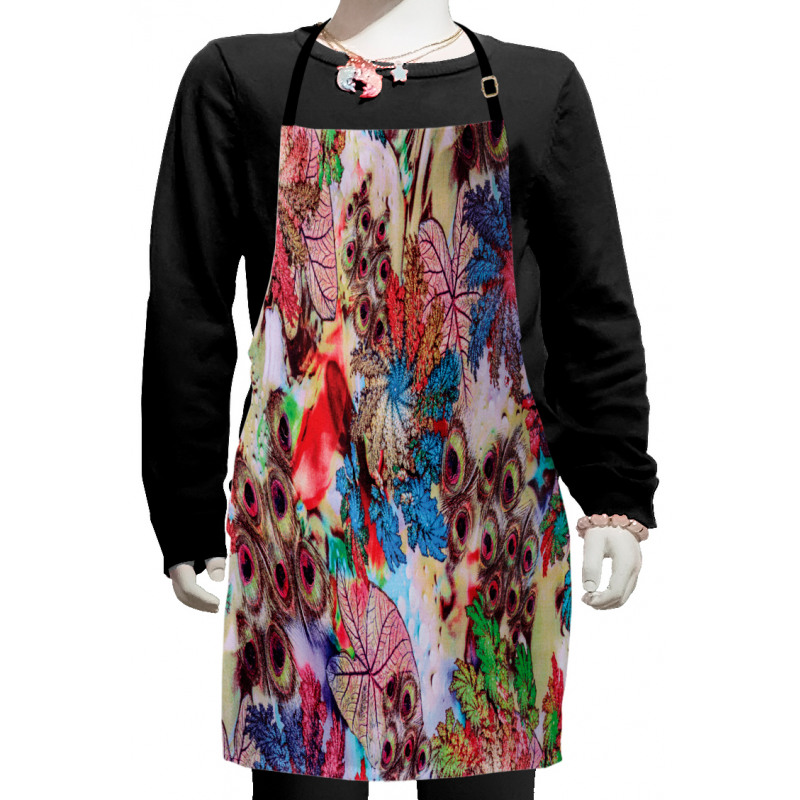 Peacock Feather Animal Kids Apron