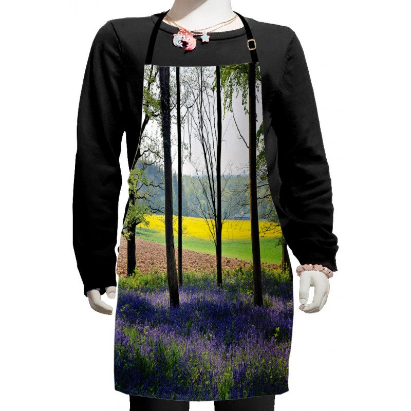 Bluebells Forest Rural Kids Apron