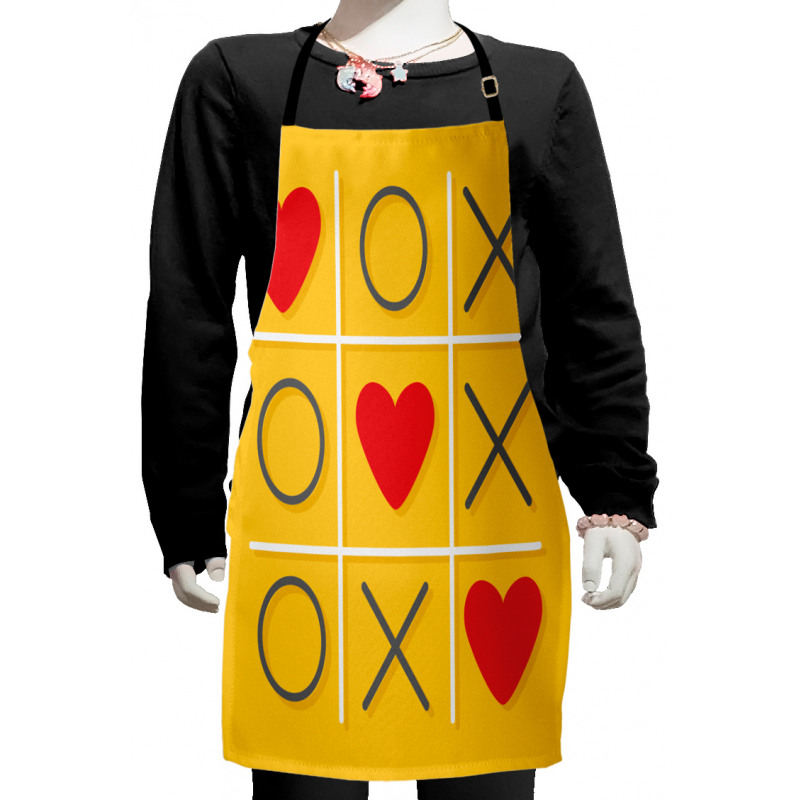 Romantic Xoxo Kiss Design Kids Apron