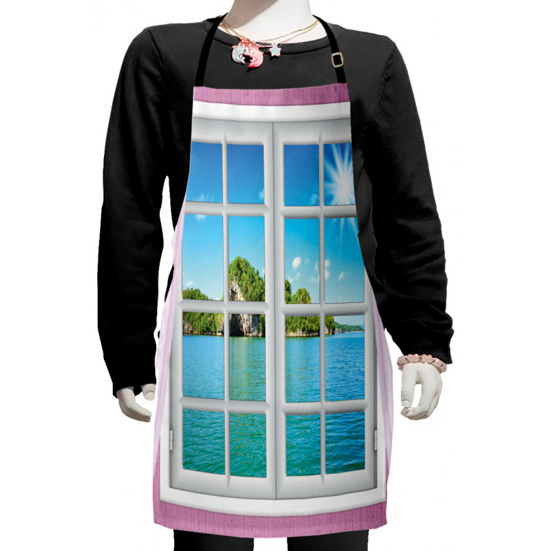 Idyllic View from Window Kids Apron