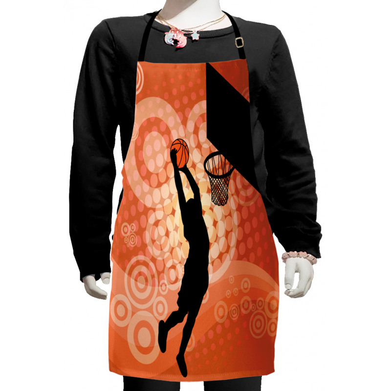 Basketball Dunk Athlete Kids Apron