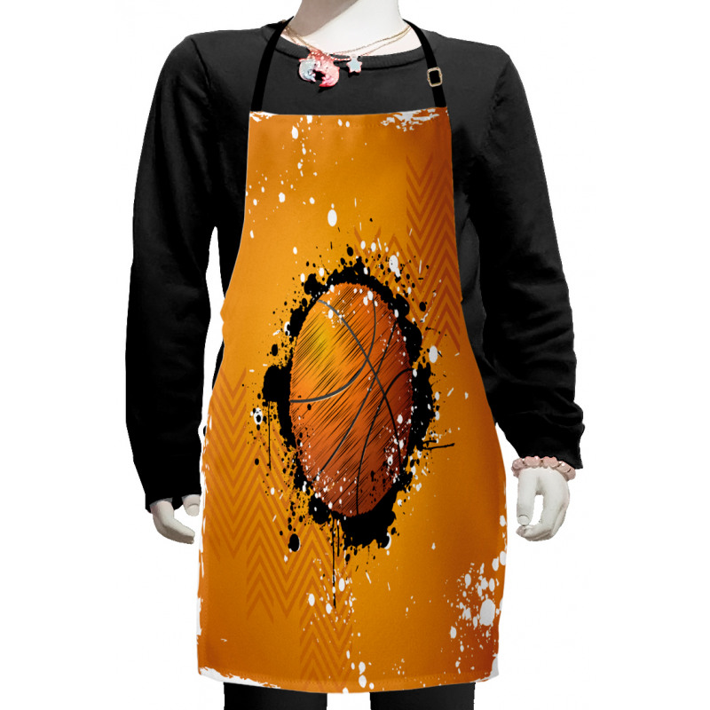 Basketball Splash Style Kids Apron