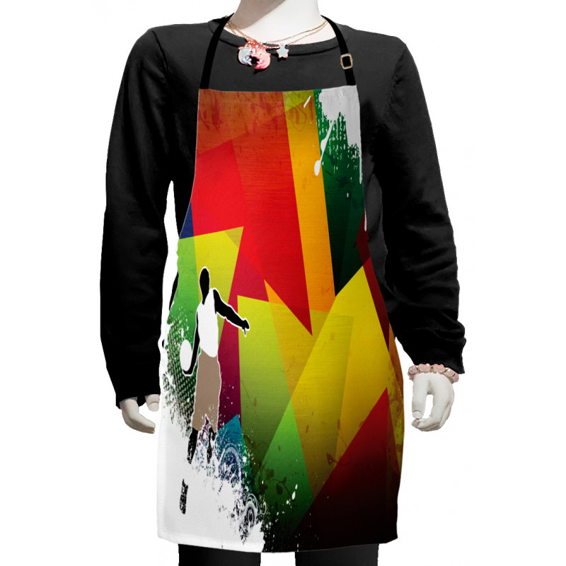 Basketball Modern Art Kids Apron