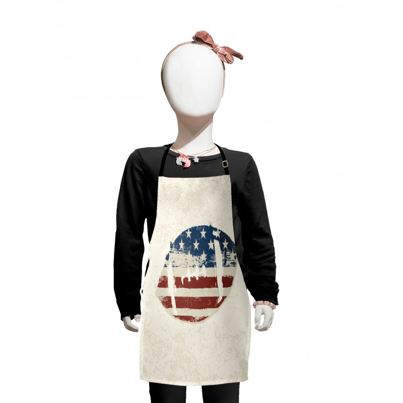 American Flag Football Kids Apron