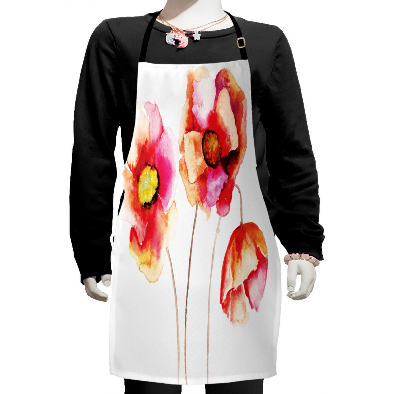 Blooming Poppies Kids Apron