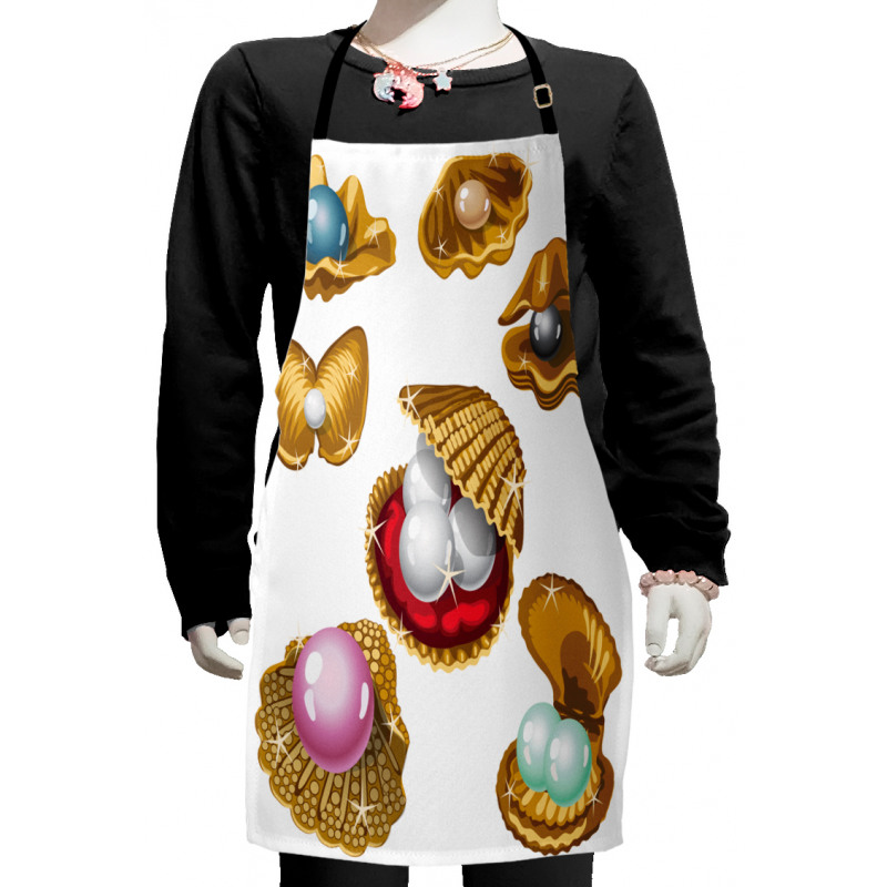 Open Shells Sea Image Kids Apron