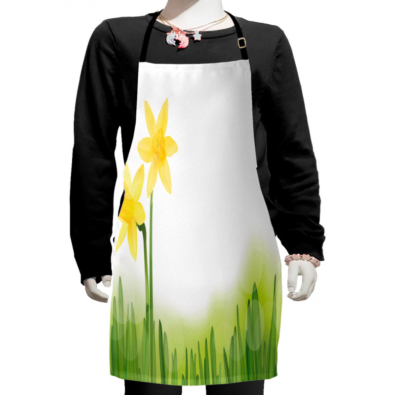 Daffodils with Grass Kids Apron