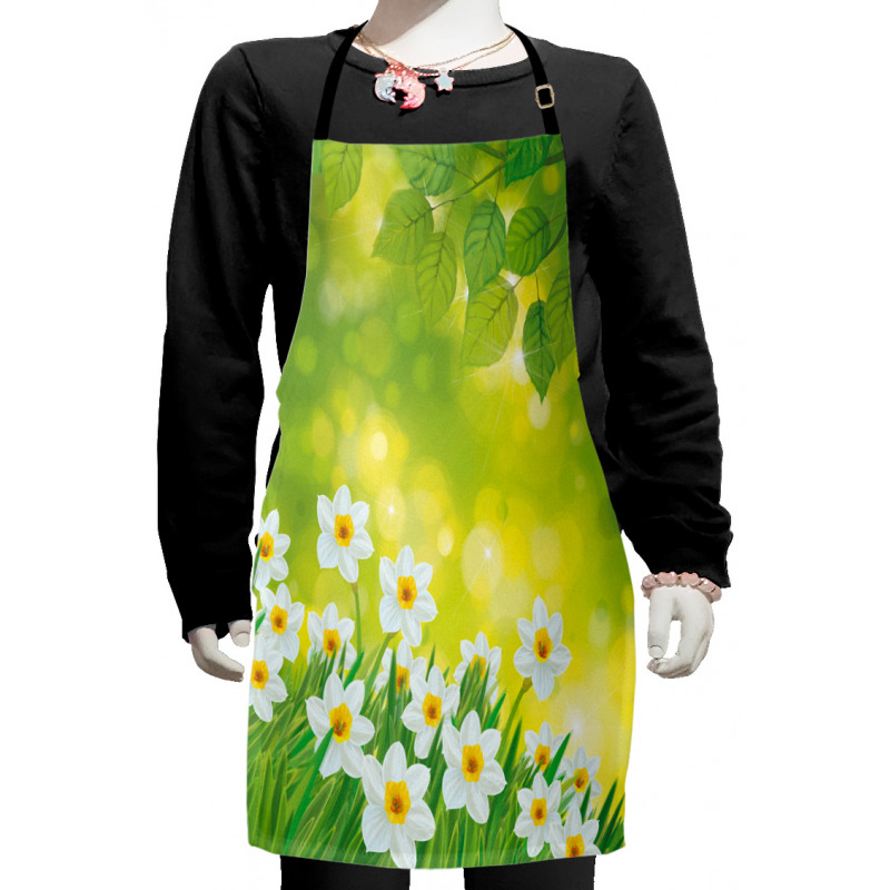 Daffodils Spring Petals Kids Apron