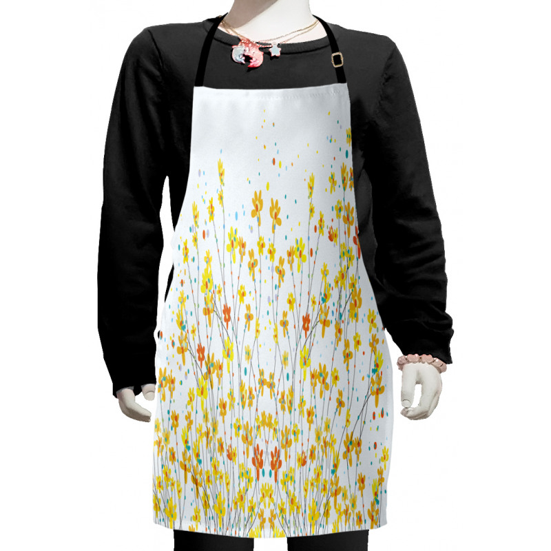 Daffodil Bloom Spring Kids Apron