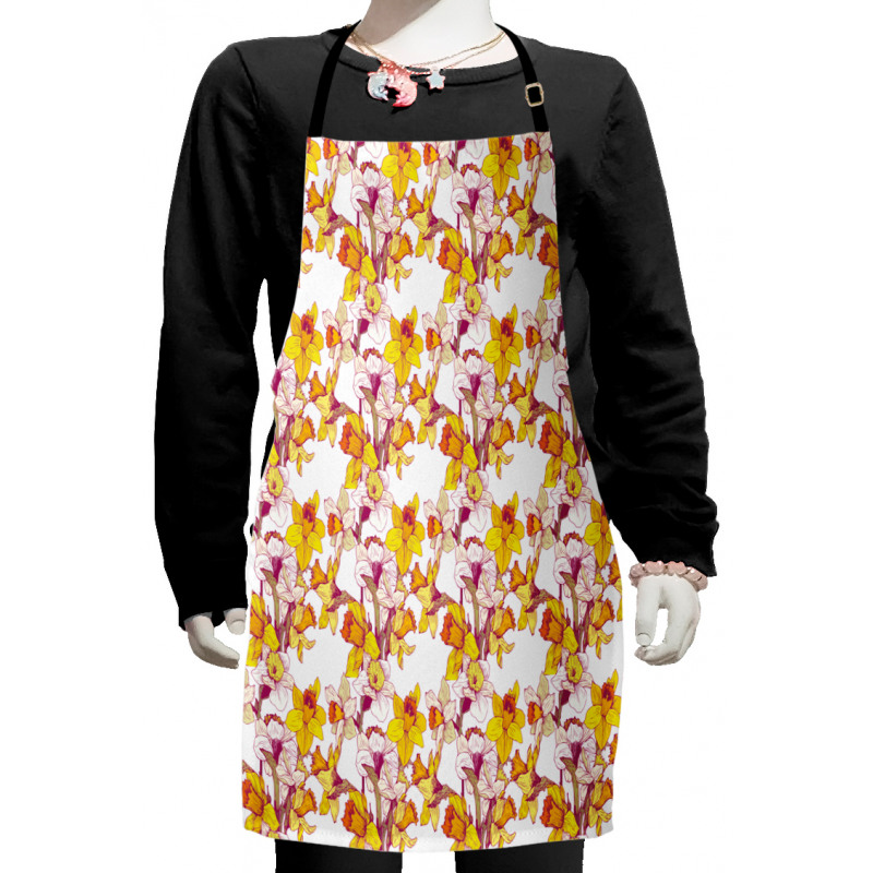 Flowers Spring Romance Kids Apron