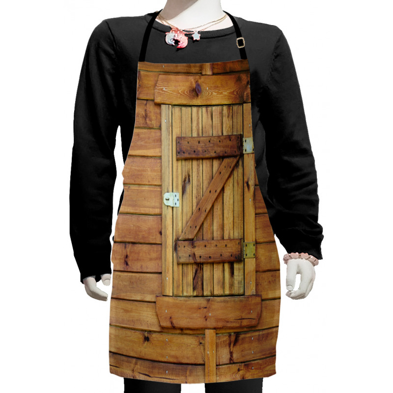 Grunge Wooden Shutters Kids Apron