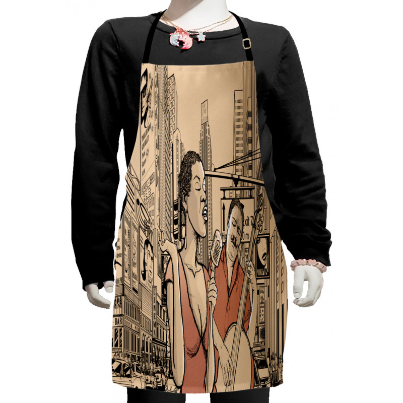 Jazz Singer Guitarist Kids Apron