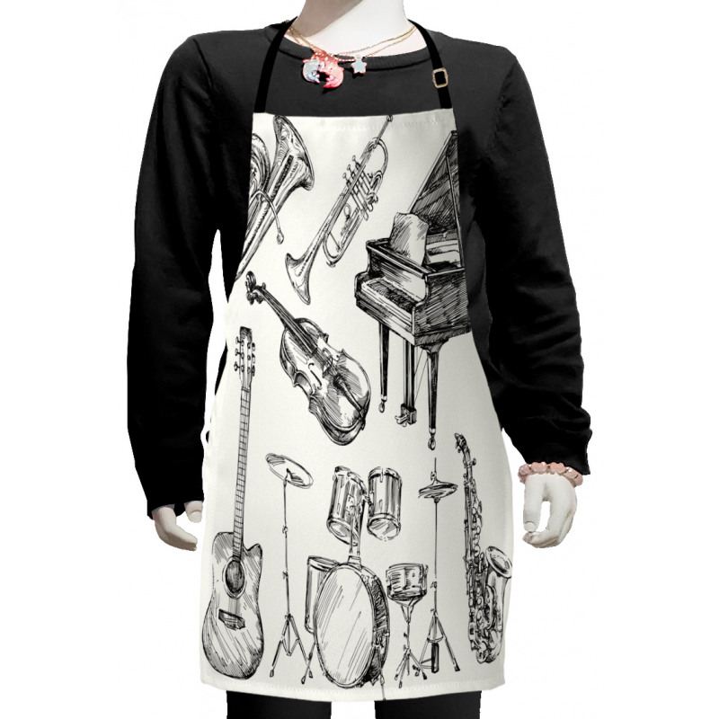 Musical Instruments Kids Apron