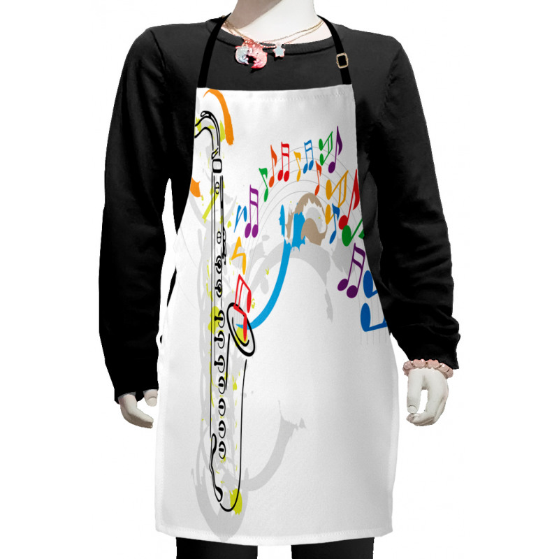 Festival Music Notes Kids Apron